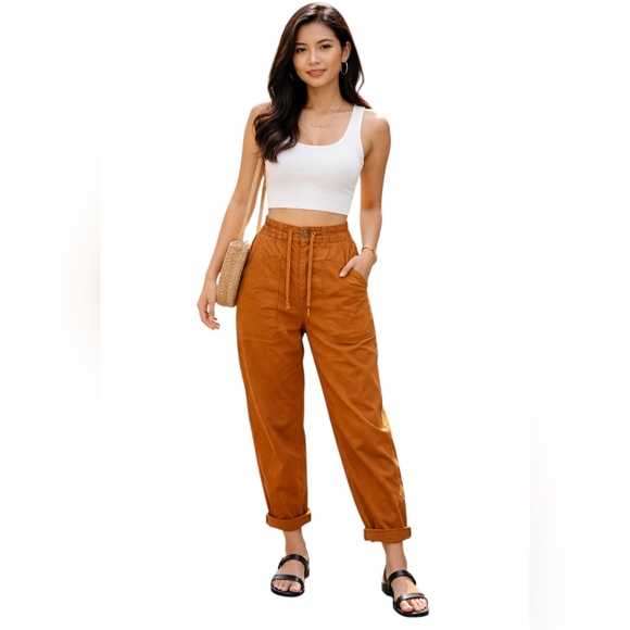 Current/Elliott Pants - Currently Elliott 98% Cotton  Brown Cargo Women's Pants Size 26